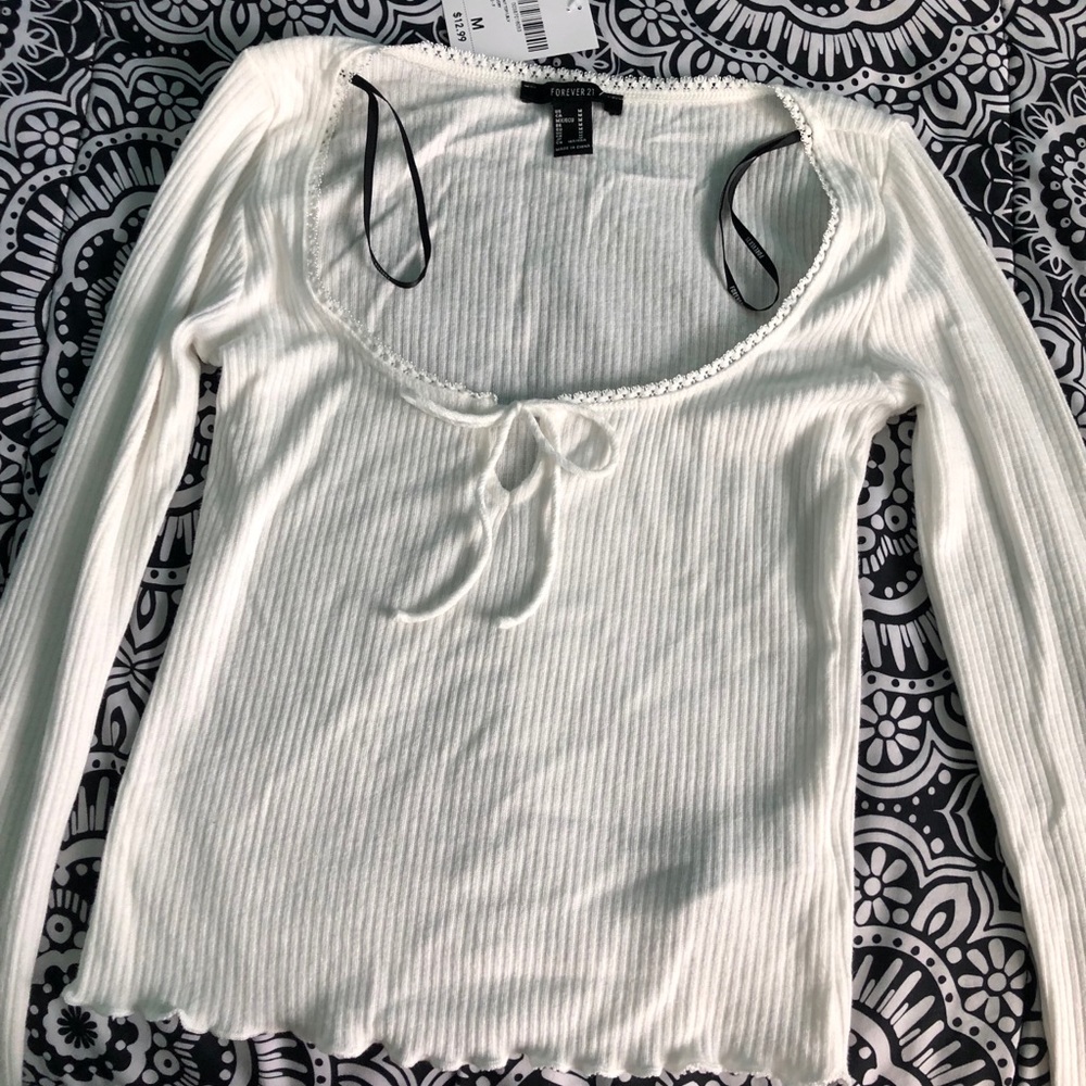 White long sleeved shirt